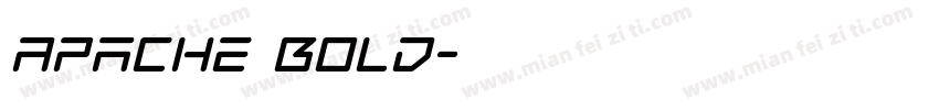 Apache Bold字体转换